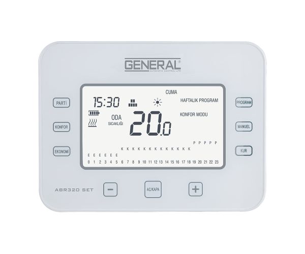 Kocaeli, zmit, Derince,  karamrsel, kartepe, Glck General ABR 320 SET Oda Termostat